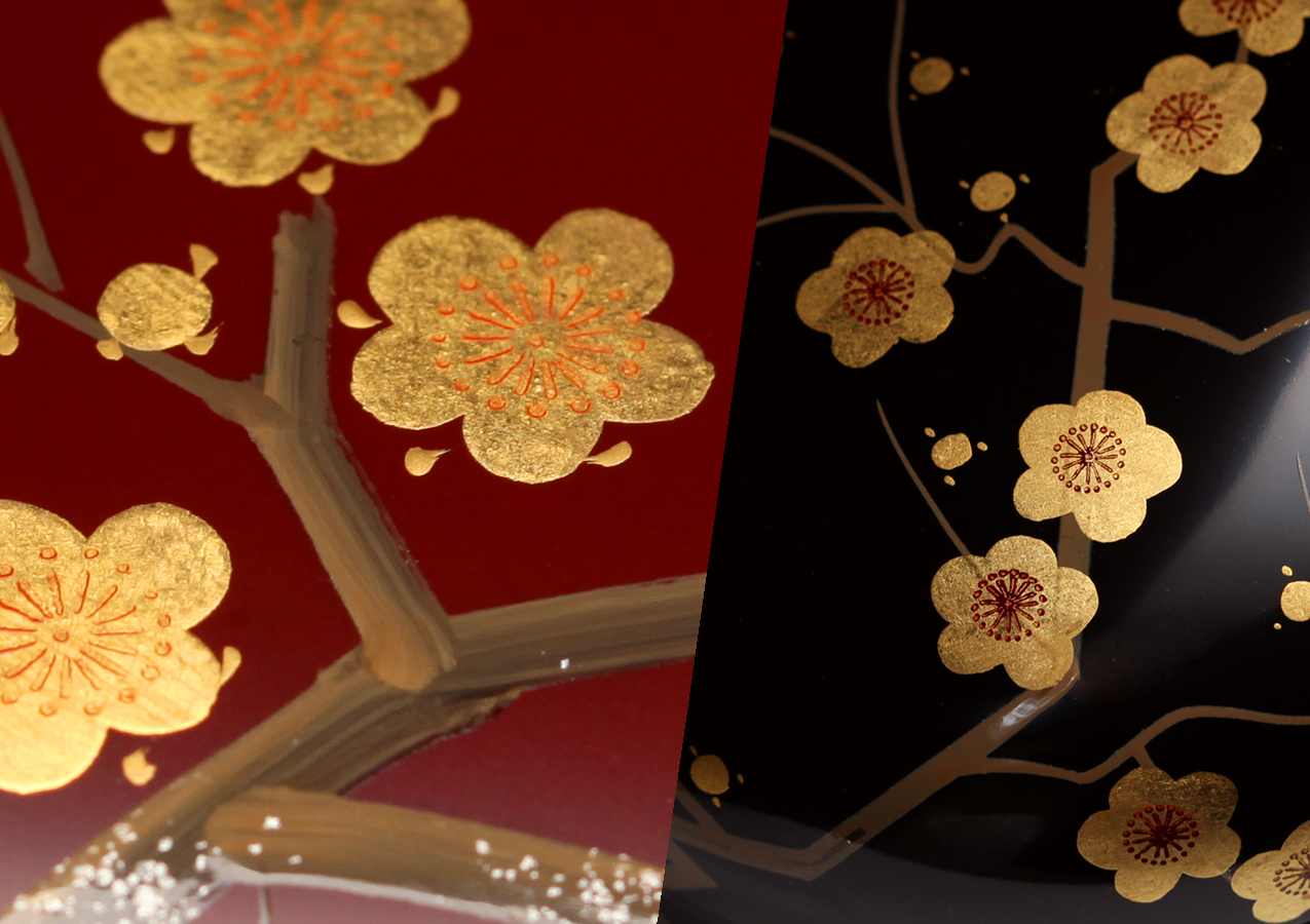 Ume Dome Box | YAMADA HEIANDO Lacquerware: Hand-Crafted Imperial Luxury for Japanese Emperor