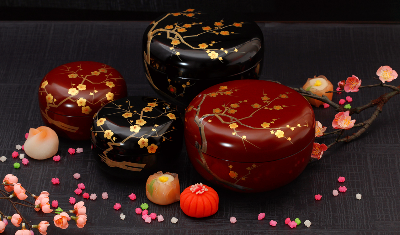 Ume Dome Box | YAMADA HEIANDO Lacquerware: Hand-Crafted Imperial Luxury for Japanese Emperor