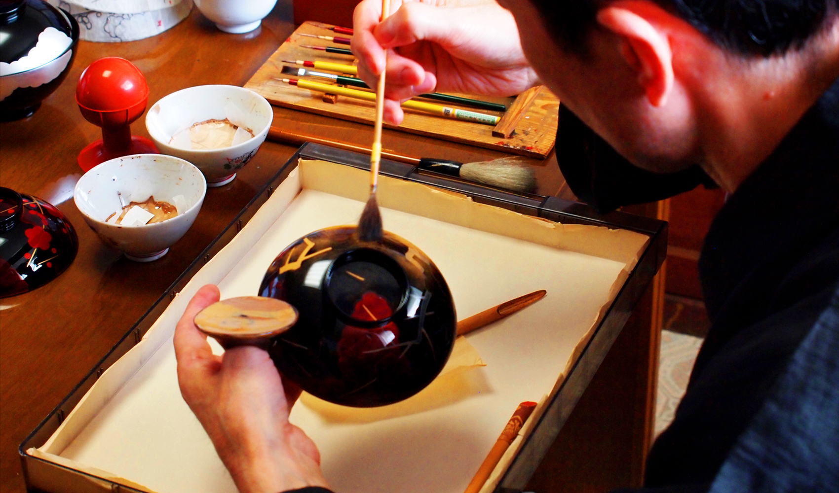 Ume Dome Box | YAMADA HEIANDO Lacquerware: Hand-Crafted Imperial Luxury for Japanese Emperor