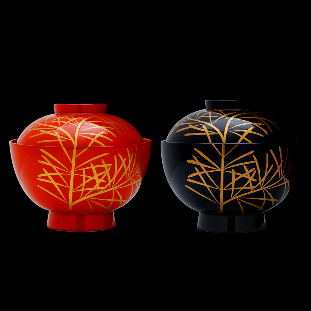 Wakamatsu Soup Bowls | YAMADA HEIANDO Lacquerware: Hand-Crafted Imperial Luxury for Japanese Emperor