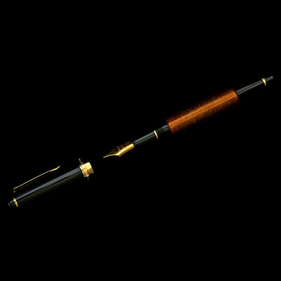 MAKI-E Fountain Pen (Naginata Mannenhitsu Kin Nashi-ji) / Kin gold