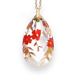 Pendant L Flower (clear)